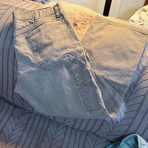 Relaxed Fit Men's Jeans — Light Brown Casual Carpenter Style